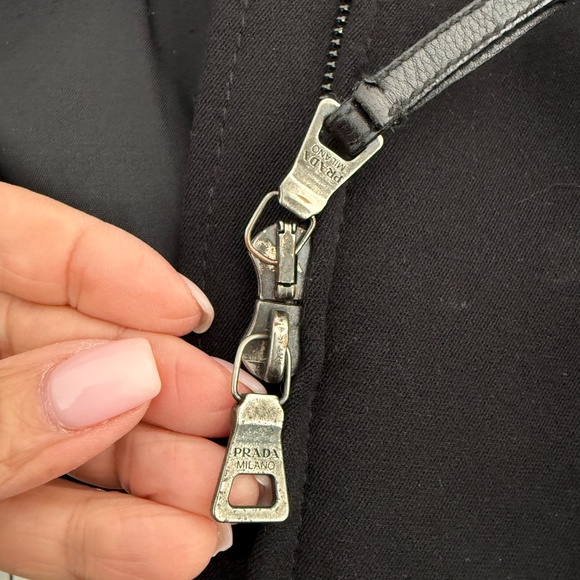 Prada Black Sport Fur Jacket Peacoat Fall/Winter Coat Designer Luxury Art.28x818 - Picture 11 of 15